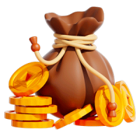 icone sac pieces d'or